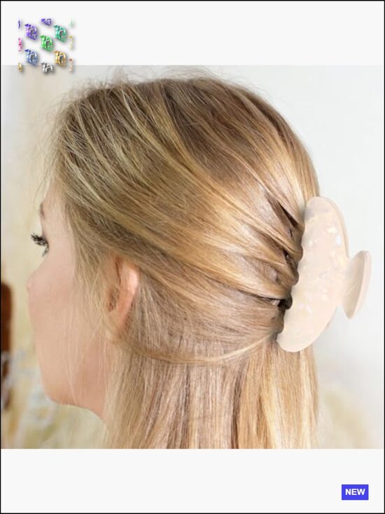 16 Pcs Large Acrylic Hair Claw Clips Bulk for Women Fashion French Style main image 5